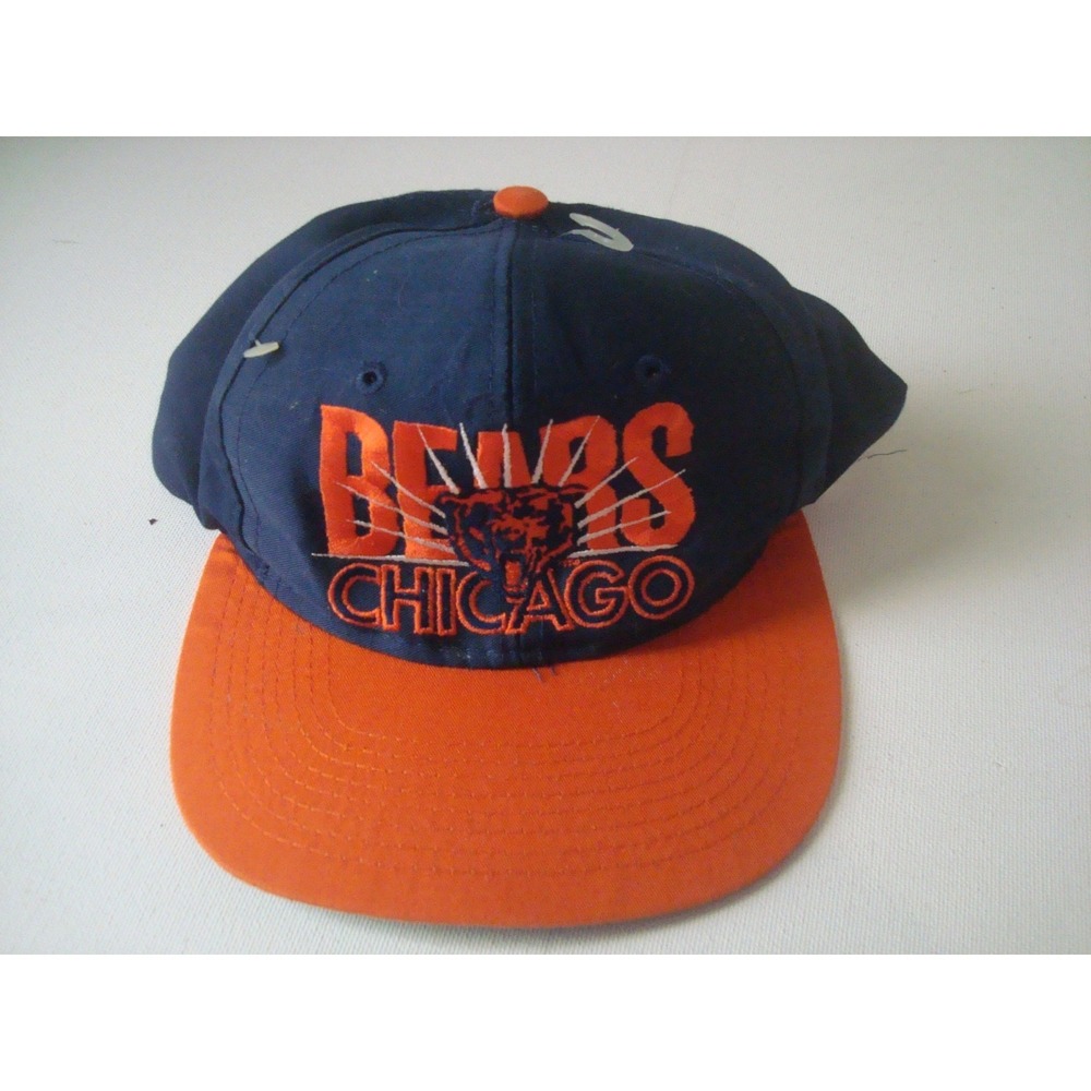 CHCIAGO BEARS STARBURST BURST SNAPBACK AJD    90S  HAT CAP DEADSTOCK  VINTAGE T9